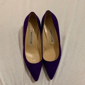 ‼️Sold‼️Manolo blahnik suede bb 50 purple